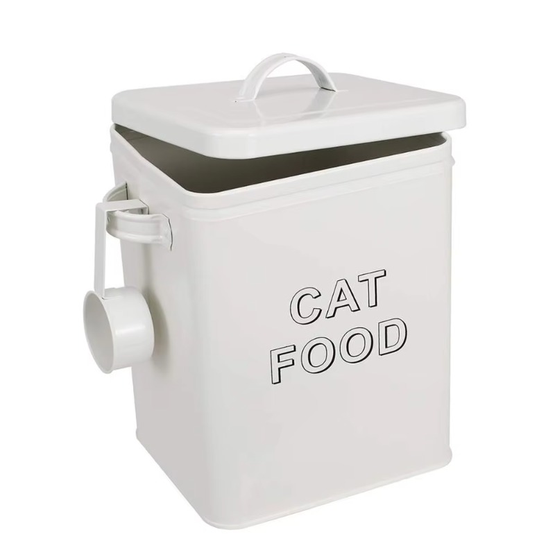 Tin Container Lid - Pet Dog Treat and Food Storage