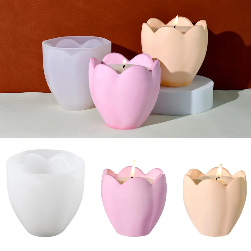 Candle Making Tips - Tulip Candle Holder Silicone Moulds Flower