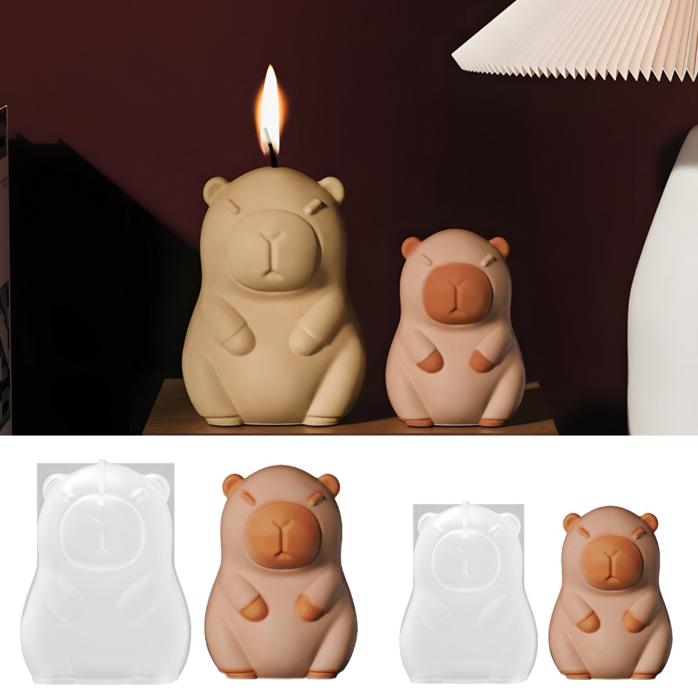 Candle Making Tips - Standing Capybara Scent Candle Silicone Mold