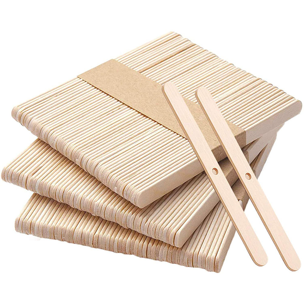 Soy Wax Pillar Blend - 50pcs Wooden Wax Core Holder Soy