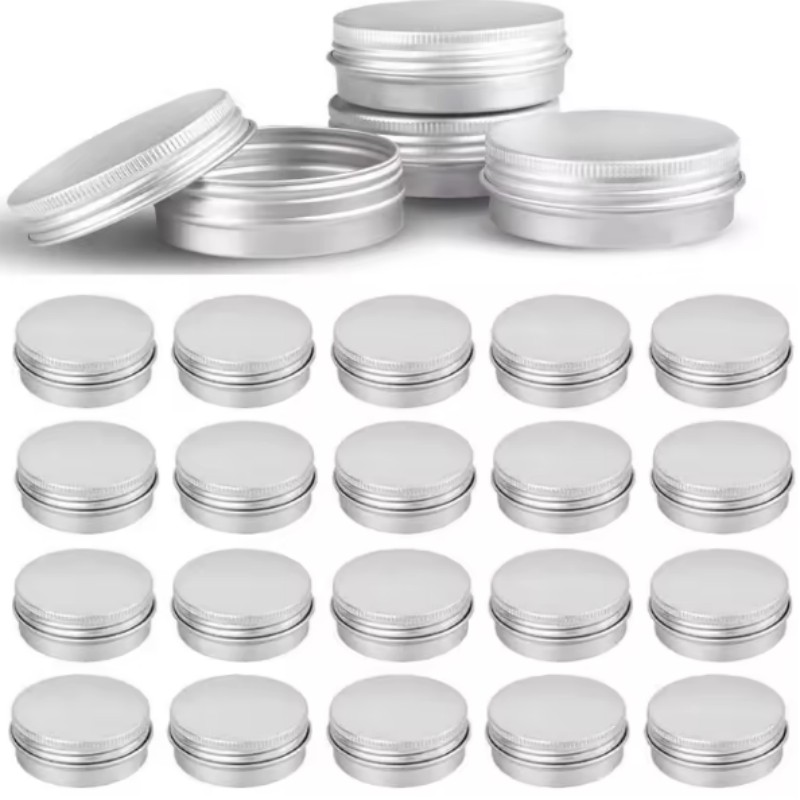 Tin Container Lid - 10Pcs 5g 10g 15g 20g 30g