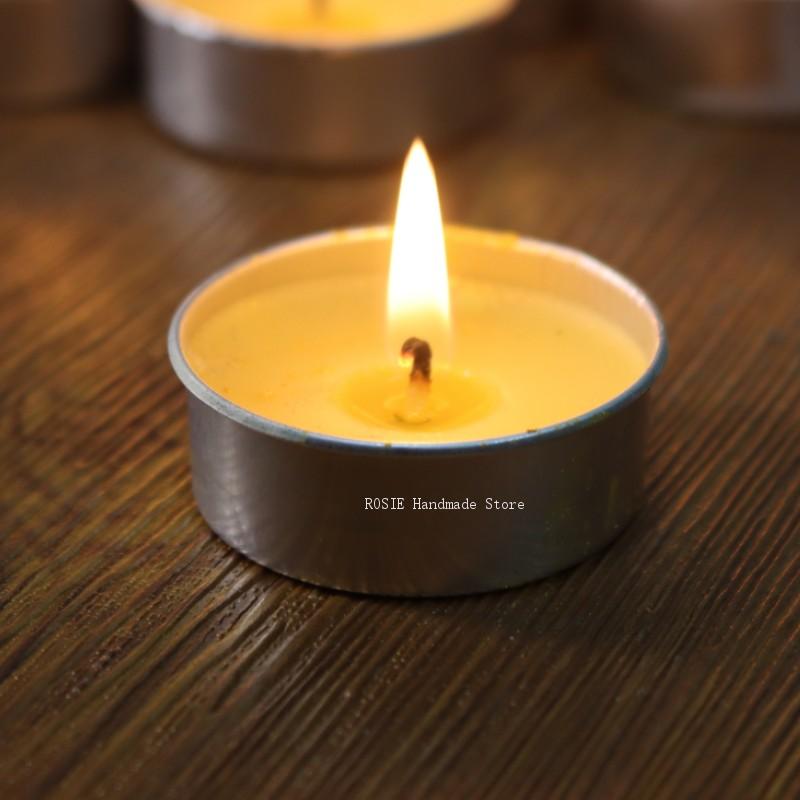 Candle Making Tips - Empty Tea Wax Circular Aluminum Box