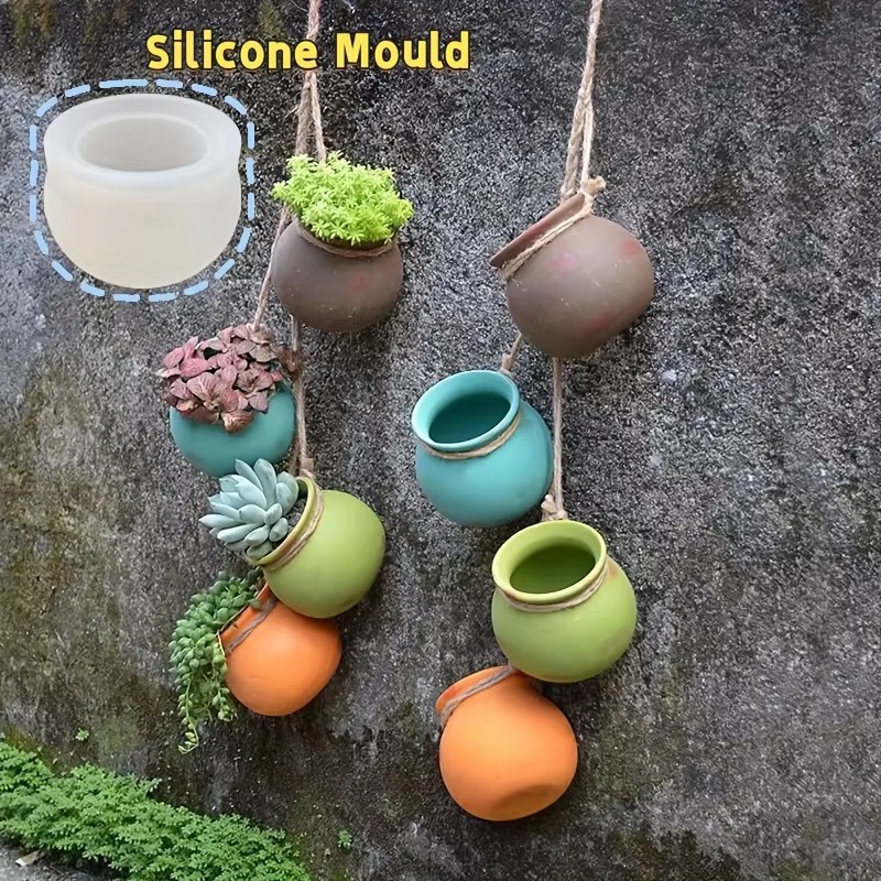 Candle Mold Silicone - Silicone Flower Pot Molds, Resin Molds,