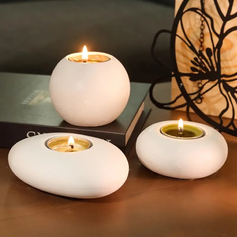 Candle Mold Silicone - Tealight Candle Holder Resin Silicone Mold,