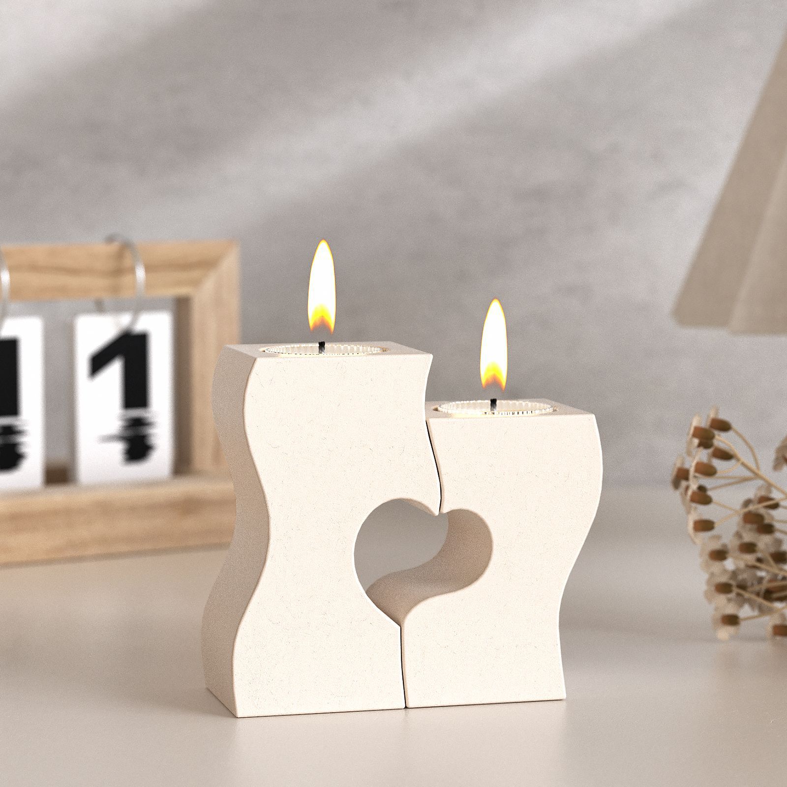 Candle Making Business - S Heart Candlestick Silicone Molds DIY