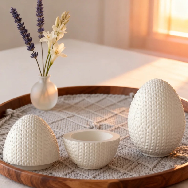 Candle Making Yarn - DIY Knitting Yarn Egg Shaped Oval