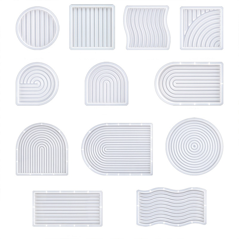 Candle Mold Silicone - DIY Striped Wave Tray Mold For