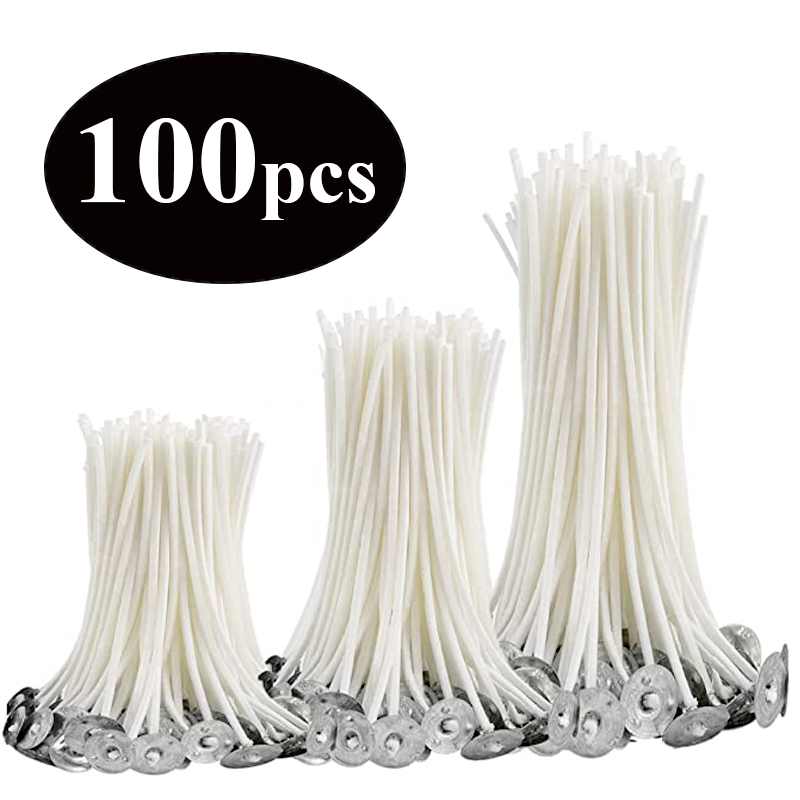 Soy Wax Pillar Blend - 100 Chiếc Bếp Nến Bấc 2.6-20Cm