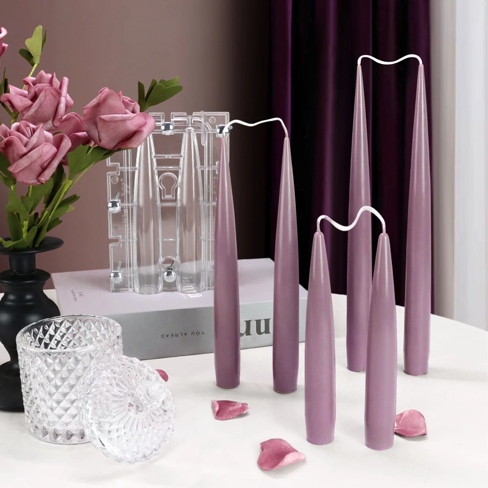 Candle Making Tips - Double Pointed Column Candle Acrylic Mould