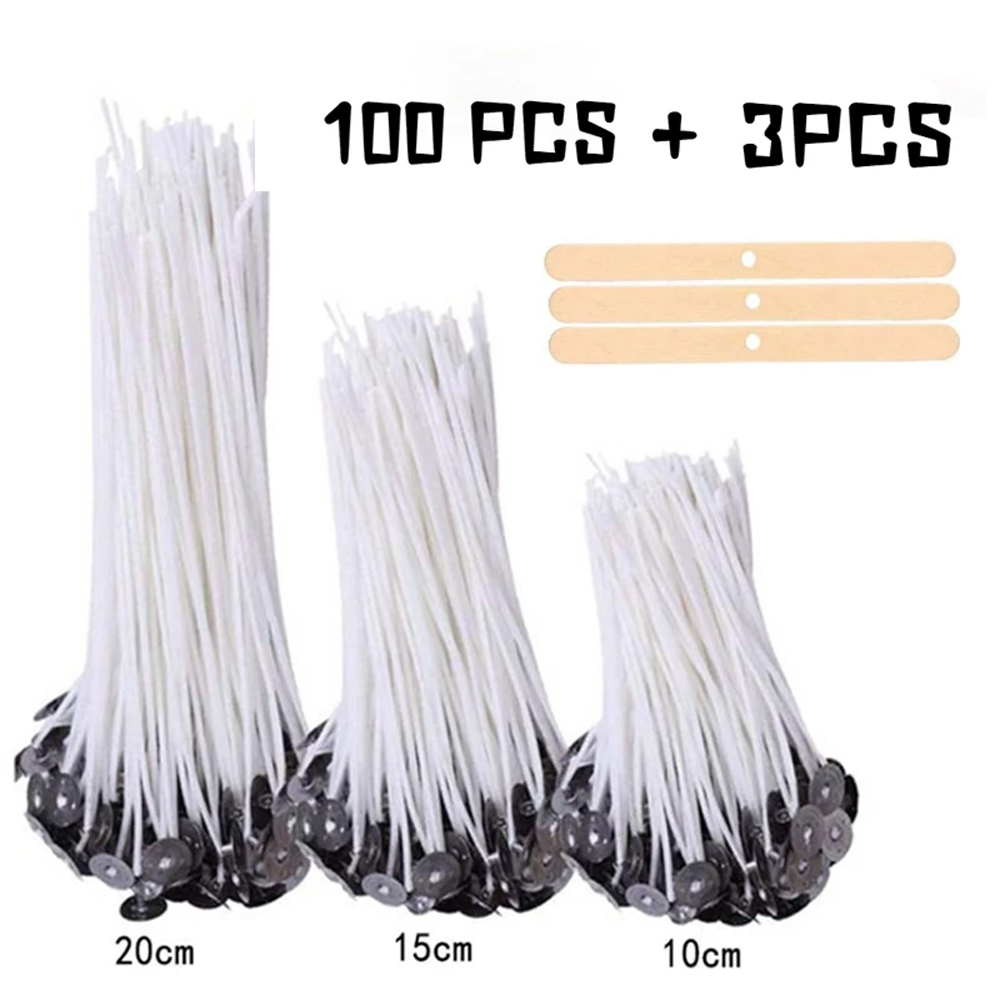 Soy Wax Pillar Blend - 103pcs/set Original Smokeless Candle Wicks Soy