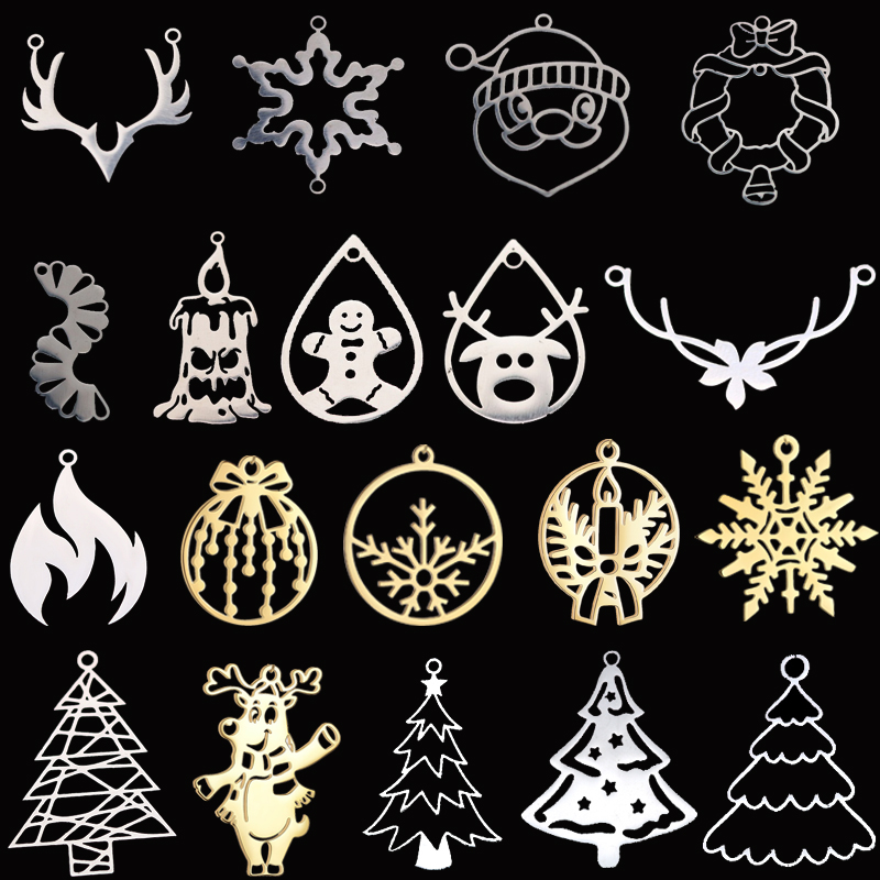 Candle Making For Kids - 3pcs Christmas Charms Bell/Snowflake/Deer Horn/Candle Fire