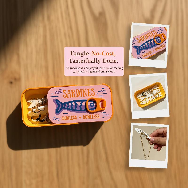 Sardine Tin Jewelry Box 3D Pri - đánh giá và giá Tin Container Lid