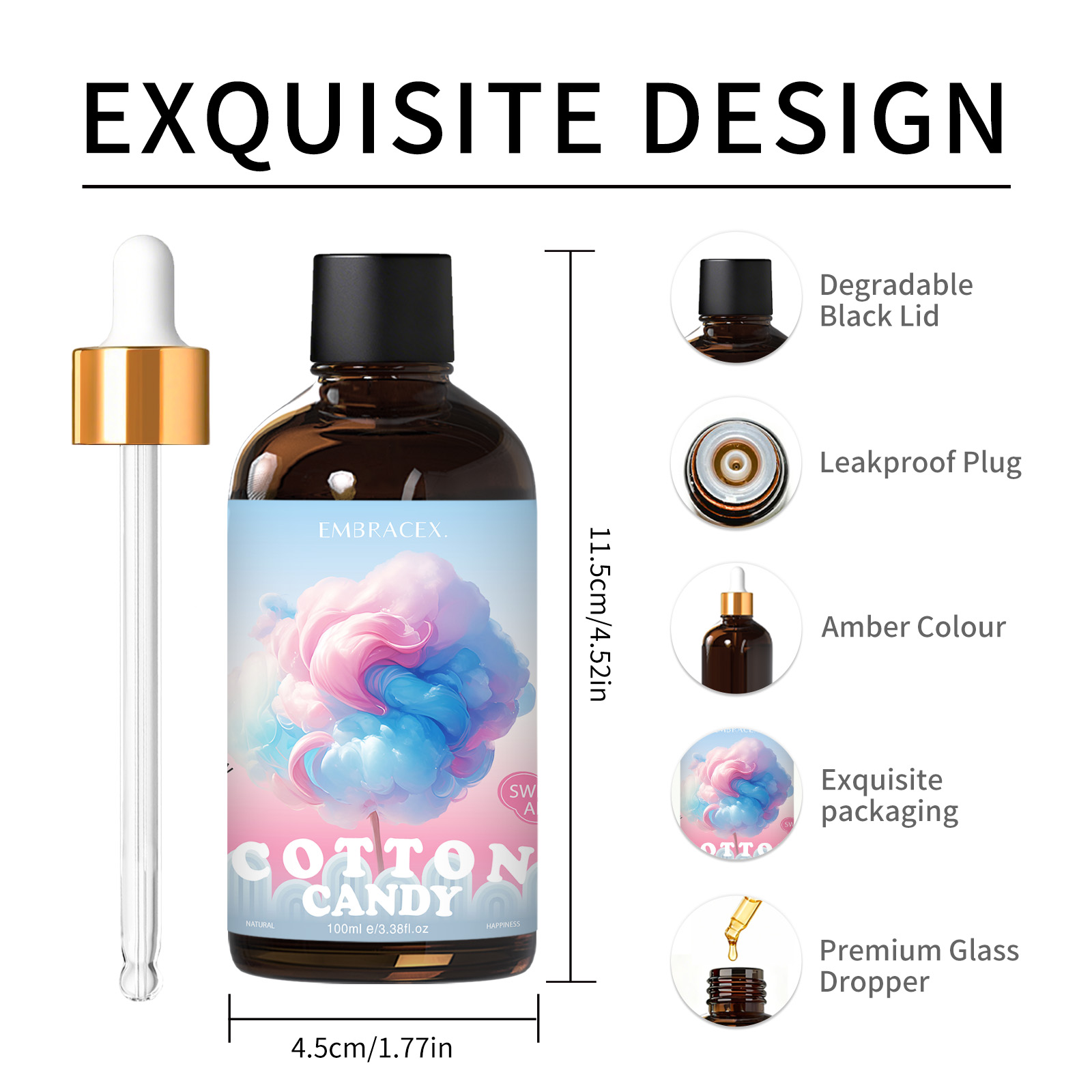 100ml Cotton Candy Essential O - đánh giá và giá Candle Making Oils