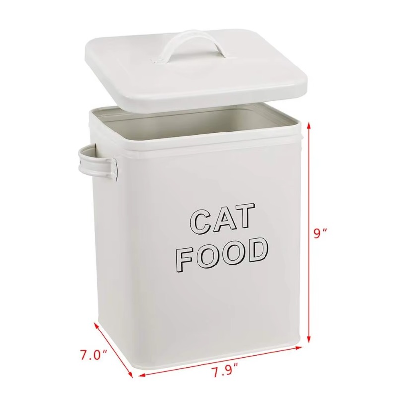 Pet Dog Treat and Food Storage - đánh giá và giá Tin Container Lid