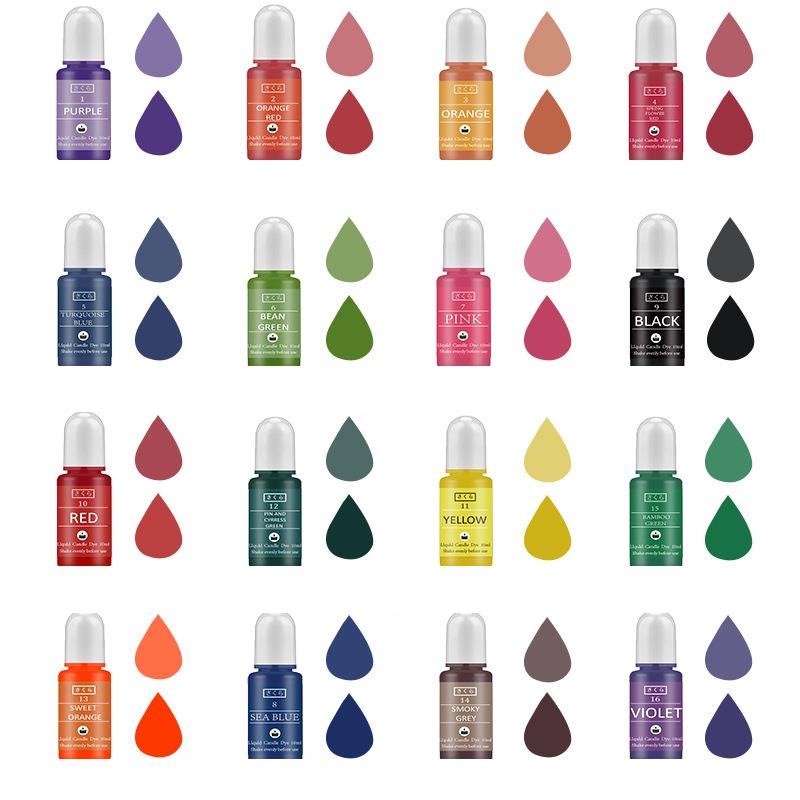 10ml/Bottle Candle Wax Pigment - đánh giá và giá Soy Wax Pillar Blend
