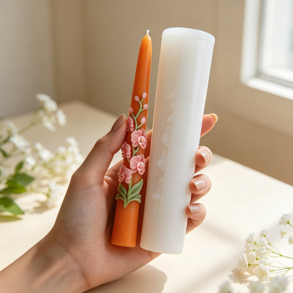 Long Pole Flower Taper Candle  - đánh giá và giá Candle Making Tips