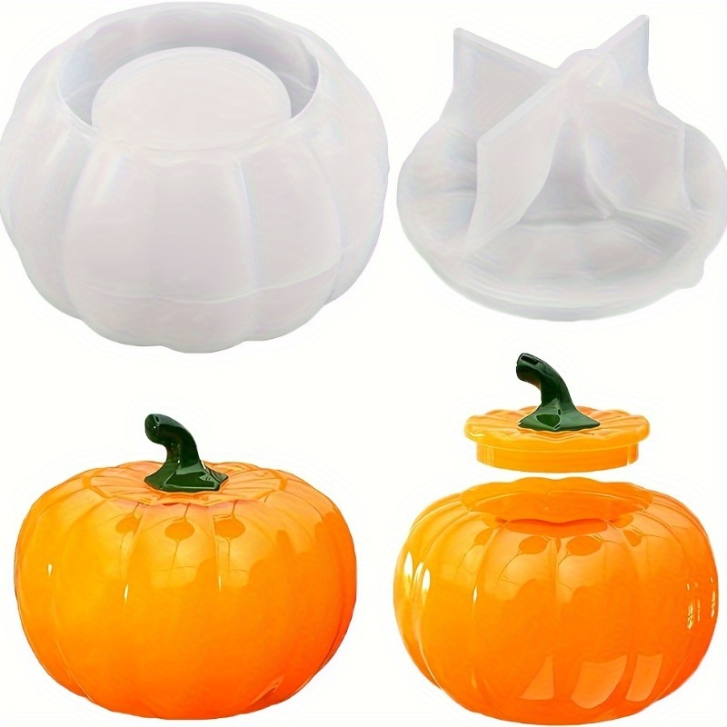 2pcs Pumpkin Jar Silicone Mold - đánh giá và giá Candle Mold Silicone