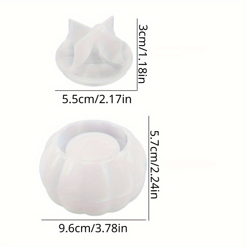 2pcs Pumpkin Jar Silicone Mold - đánh giá và giá Candle Mold Silicone
