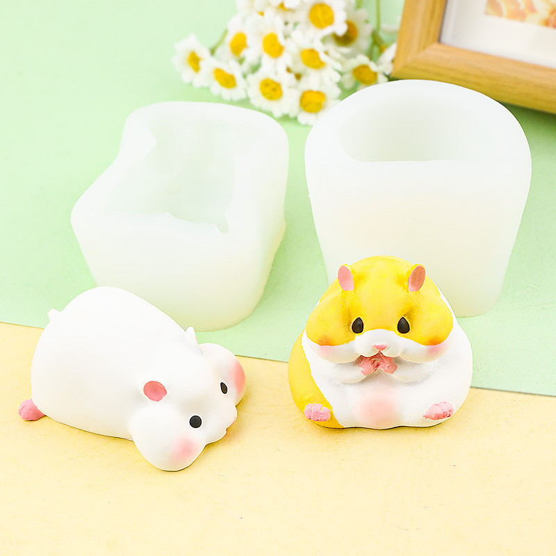 DIY Cute Hamster Mold Chocolat - đánh giá và giá Candle Mold Silicone