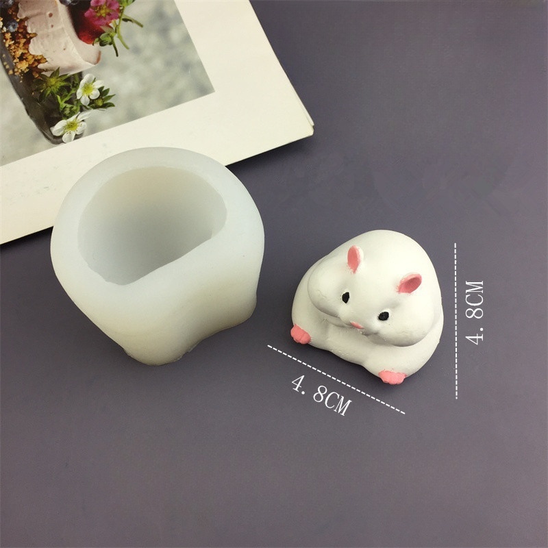 DIY Cute Hamster Mold Chocolat - đánh giá và giá Candle Mold Silicone
