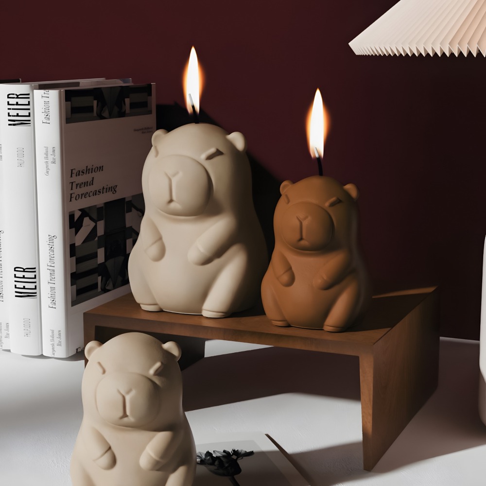 Standing Capybara Scent Candle - đánh giá và giá Candle Making Tips