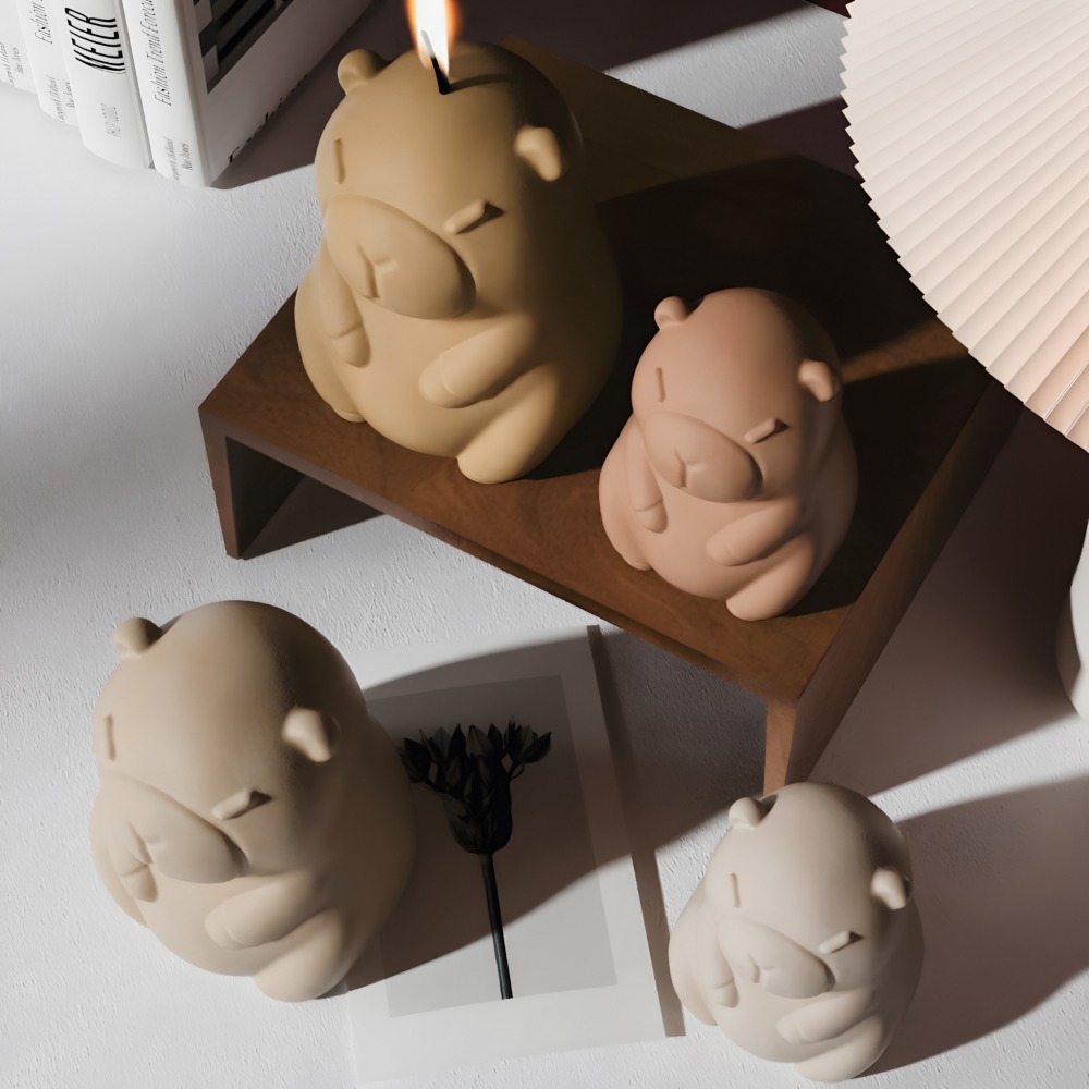 Standing Capybara Scent Candle - đánh giá và giá Candle Making Tips