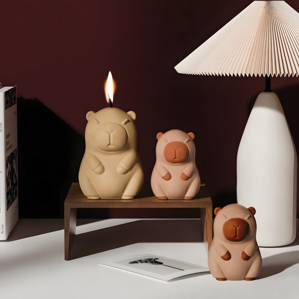 Standing Capybara Scent Candle - đánh giá và giá Candle Making Tips