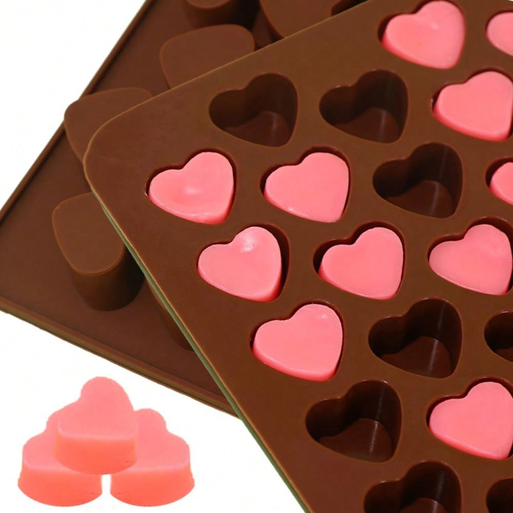 2pcs/set Heart-shaped Coffee B - đánh giá và giá Soy Wax Pillar Blend