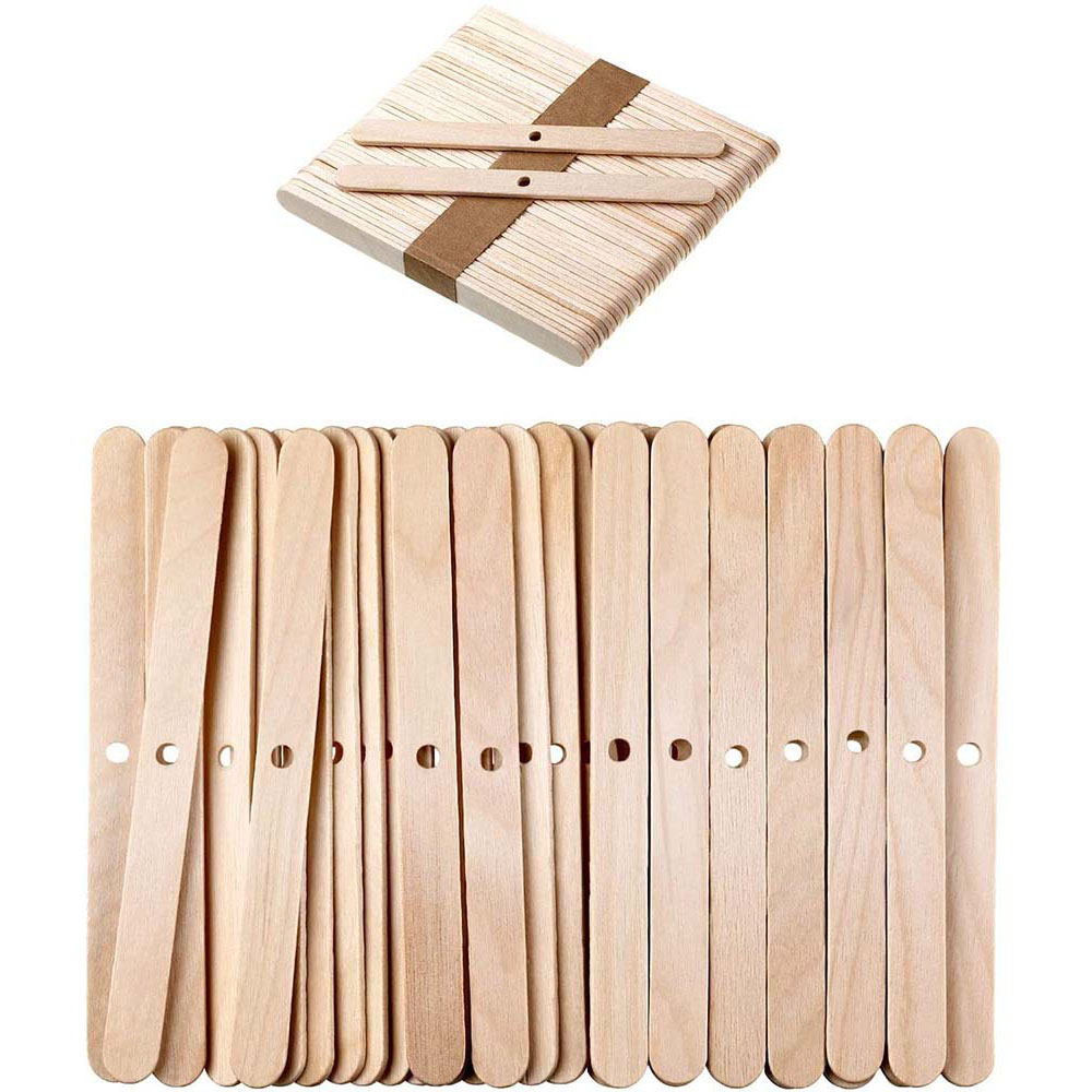 50pcs Wooden Wax Core Holder S - đánh giá và giá Soy Wax Pillar Blend