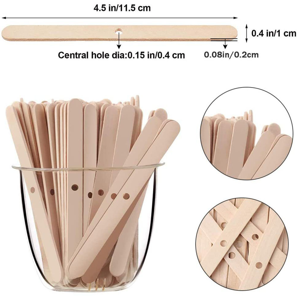 50pcs Wooden Wax Core Holder S - đánh giá và giá Soy Wax Pillar Blend