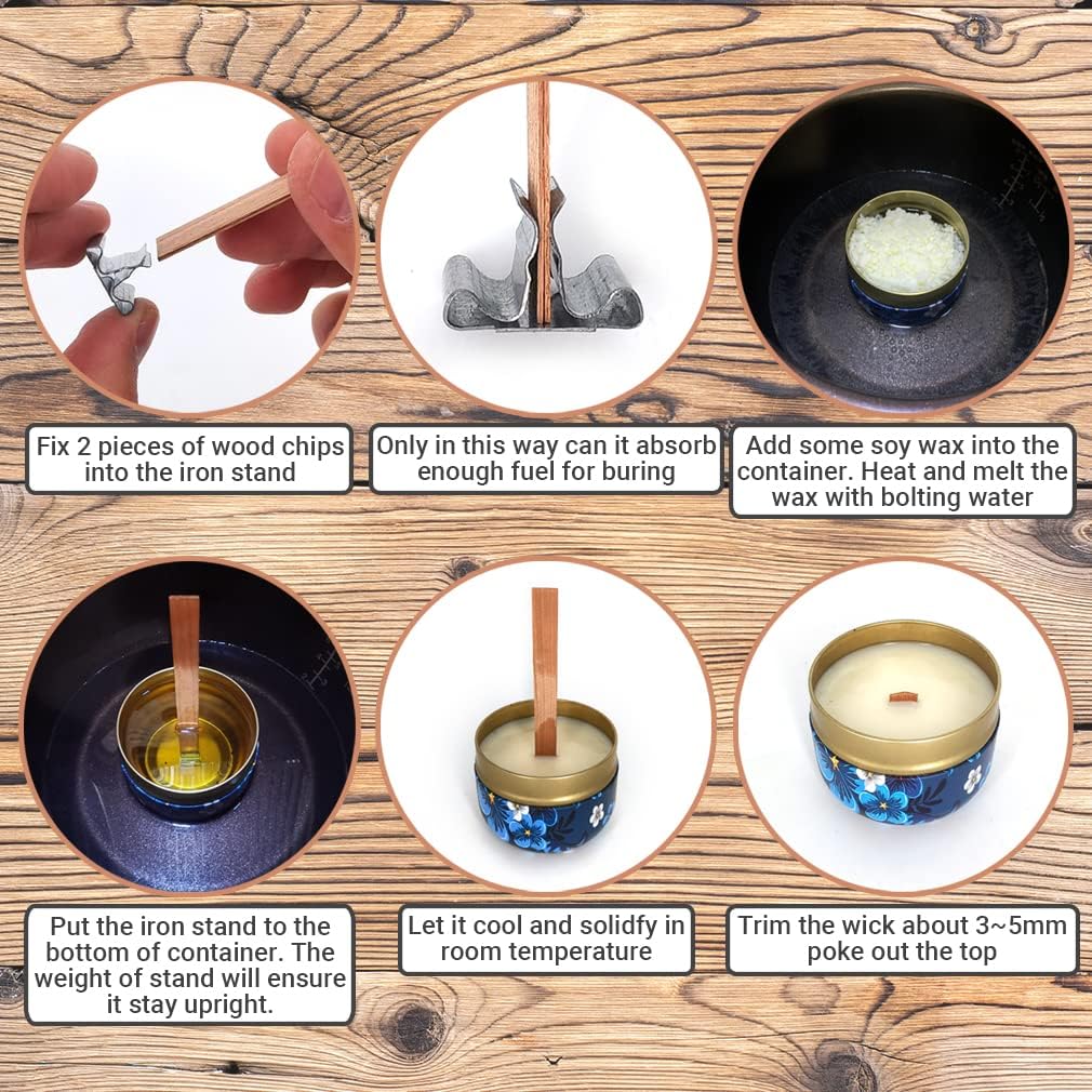 Natural Wooden Candle Wicks wi - đánh giá và giá Soy Wax Pillar Blend