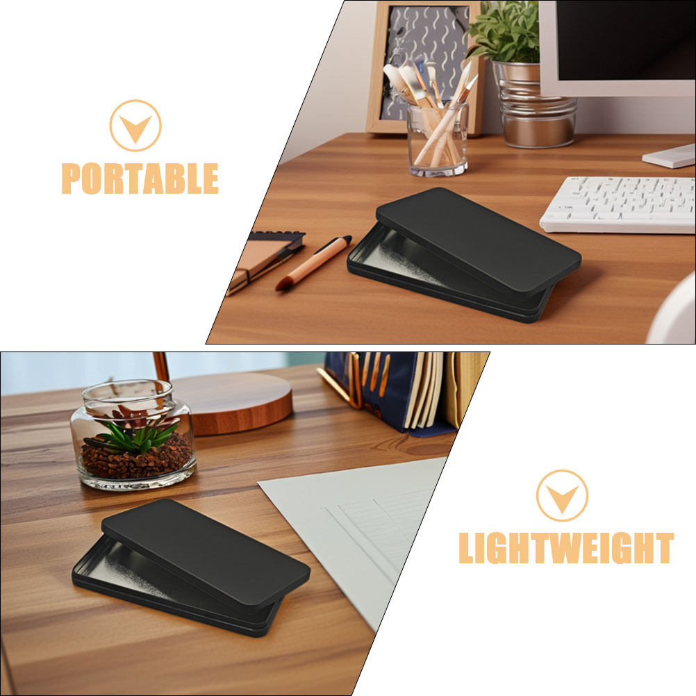 2Pcs Black Tin Cash Box Rectan - đánh giá và giá Tin Container Lid