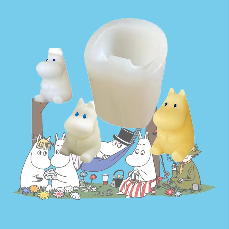 Hot Cute Anime Moomin Series S - đánh giá và giá Candle Mold Silicone