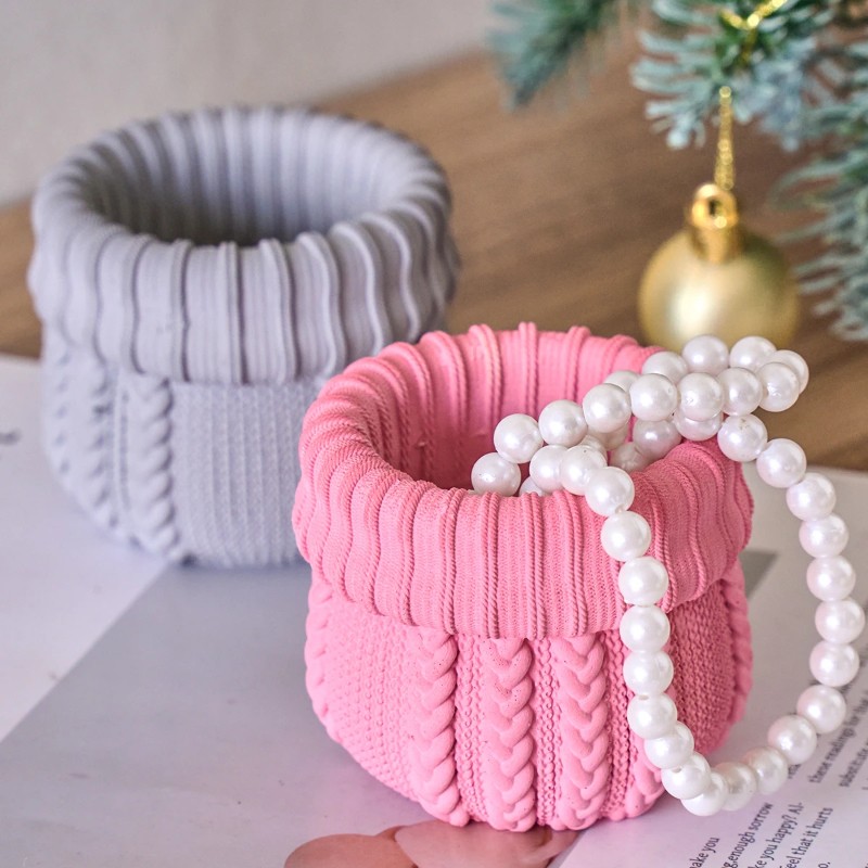 Knitted Yarn Candle Jar Silico - đánh giá và giá Candle Making Yarn