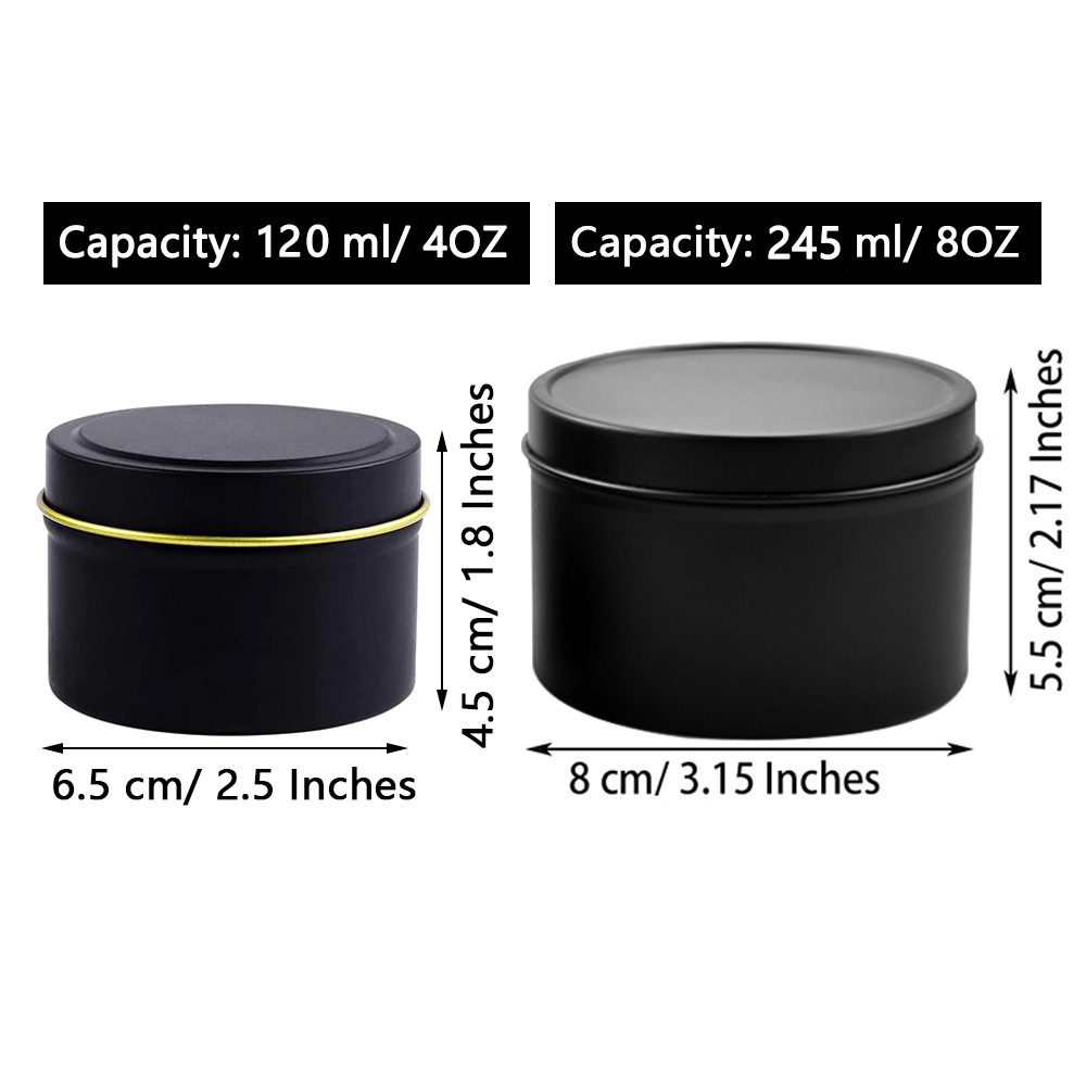 4oz/ 8oz Candle tins with lids - đánh giá và giá Tin Container Lid