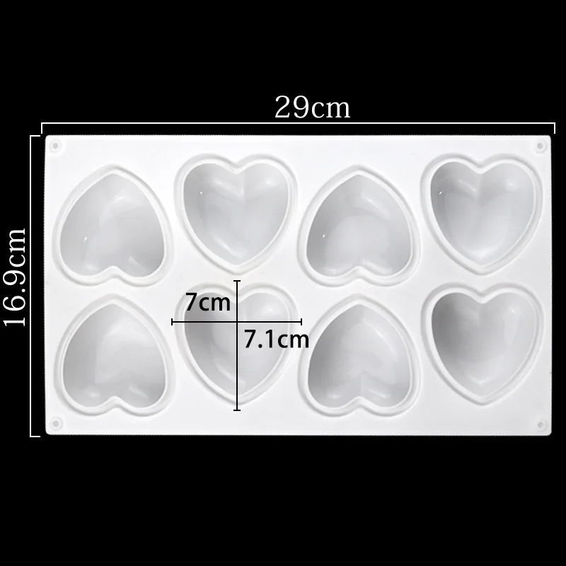Love Heart Silicone Soap Mold  - đánh giá và giá Candle Making Business