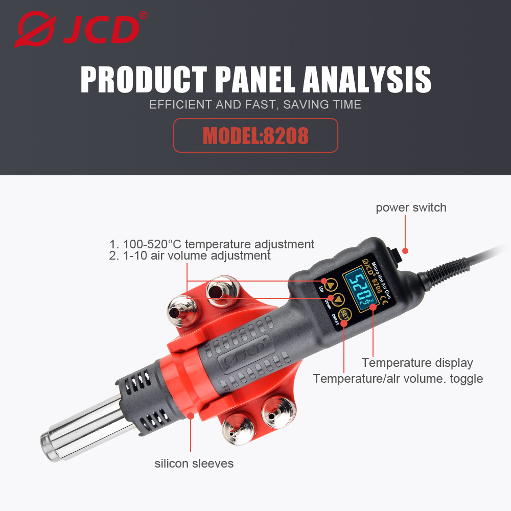 JCD 750W Micro Nhiệt Súng Làm  - đánh giá và giá Heat Gun Embossing