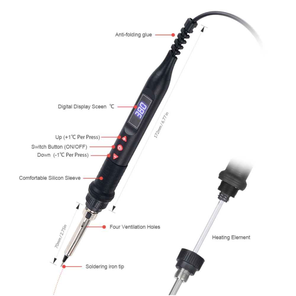 JCD 750W Micro Nhiệt Súng Làm  - đánh giá và giá Heat Gun Embossing