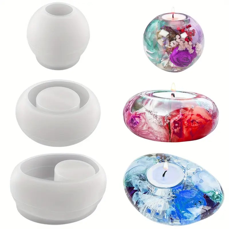 Tealight Candle Holder Resin S - đánh giá và giá Candle Mold Silicone