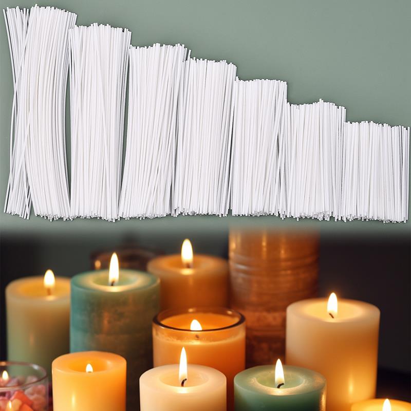 50/100Pcs Waxed Cotton Candle  - đánh giá và giá Soy Wax Pillar Blend