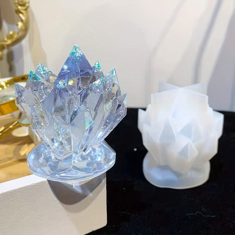 1pcCrystal Cluster Decorative  - đánh giá và giá Candle Mold Silicone
