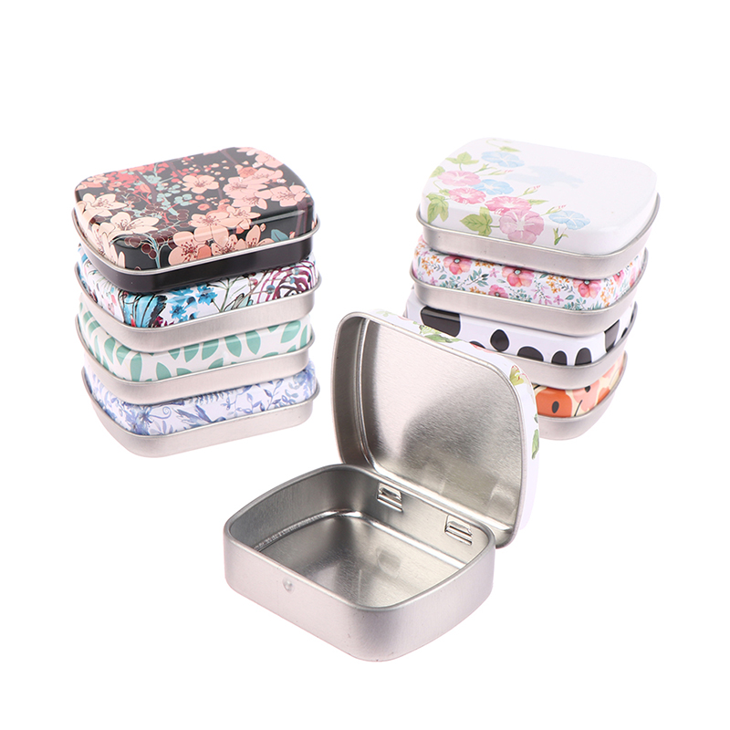 Mini Tin Box Metal Hinged with - đánh giá và giá Tin Container Lid