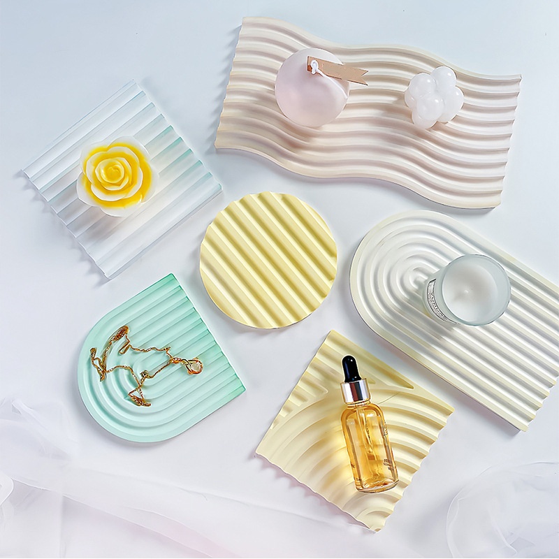 DIY Striped Wave Tray Mold For - đánh giá và giá Candle Mold Silicone