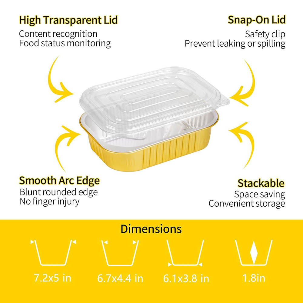 Small Aluminum Pans with Lids  - đánh giá và giá Tin Container Lid
