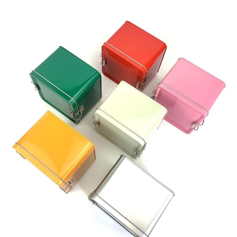 Square Tinplate Cookie Tins Bo - đánh giá và giá Tin Container Lid