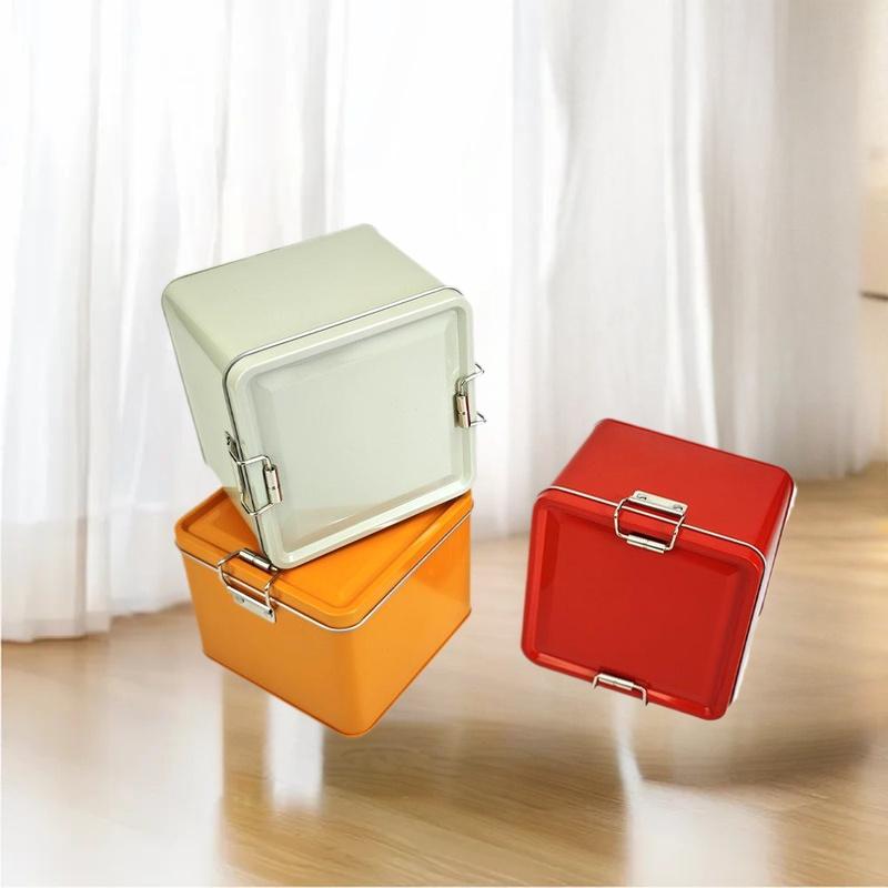 Square Tinplate Cookie Tins Bo - đánh giá và giá Tin Container Lid