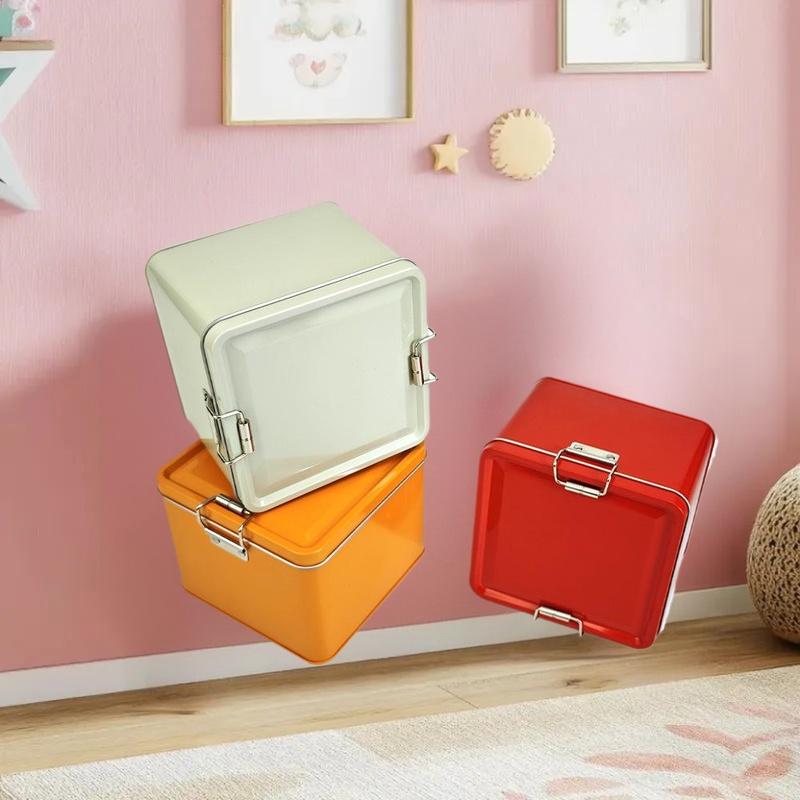 Square Tinplate Cookie Tins Bo - đánh giá và giá Tin Container Lid