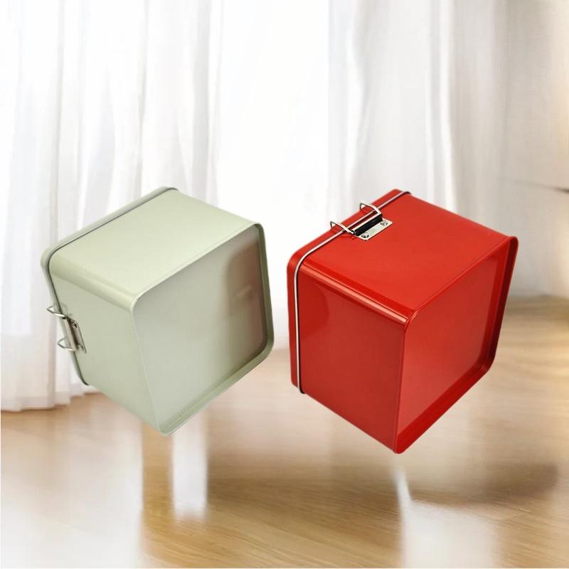 Square Tinplate Cookie Tins Bo - đánh giá và giá Tin Container Lid