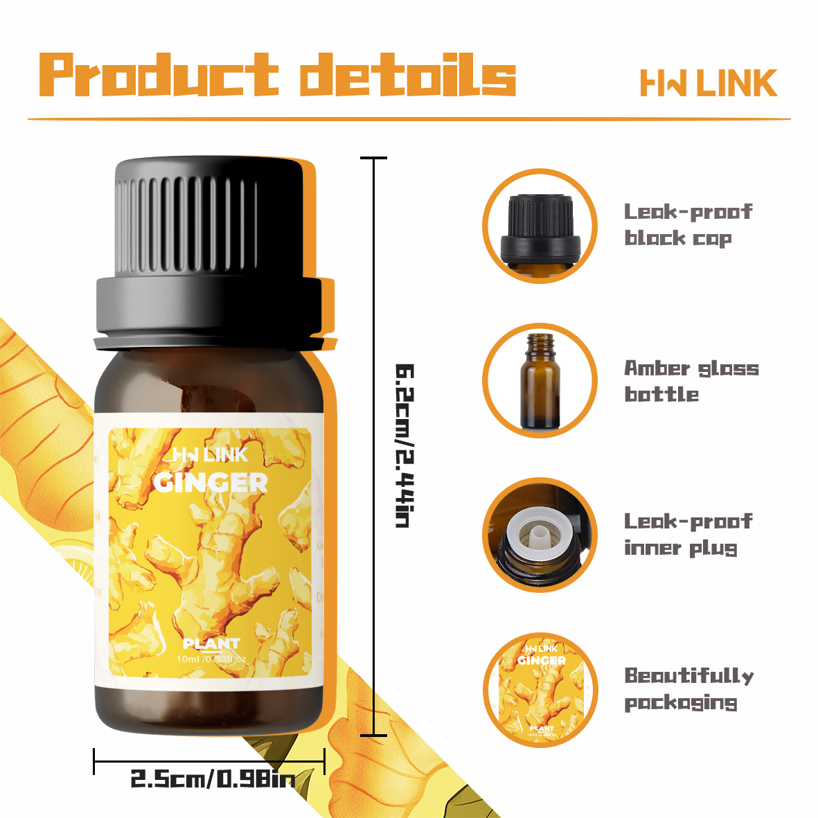 Ginger Oil 100%Pure Natural Gi - đánh giá và giá Candle Making Oils