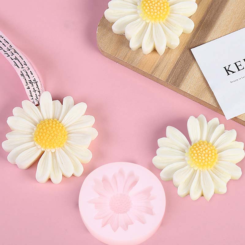 DIY Candle Silicone Mold Daisy - đánh giá và giá Candle Making Tips